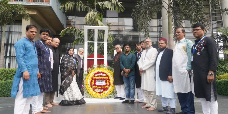 নানা আয়োজনে গ্রিন ইউনিভার্সিটিতে অমর একুশে পালিত