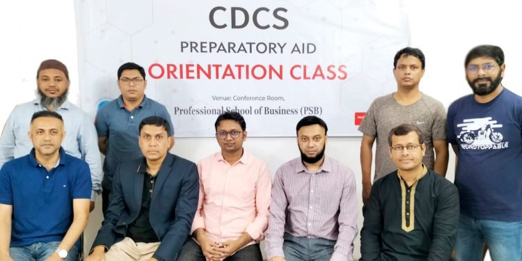 প্রফেশনাল স্কুল অফ বিজনেস- এ সিডিসিএস কোর্সের ওরিয়েন্টেশন