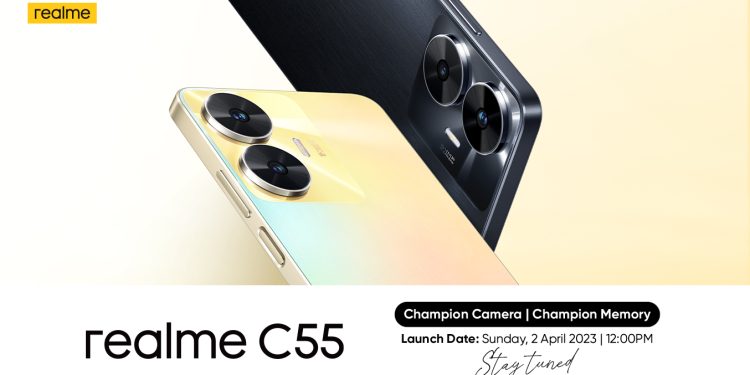 ২ এপ্রিল বাজারে আসছে ৬৪ মেগাপিক্সেল ক্যামেরার রিয়েলমি সি৫৫