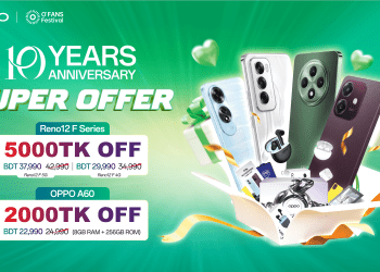 অপো বাংলাদেশের ১০ম বর্ষপূর্তি: ‘ও ফ্যানস ফেস্টিভ্যাল’-এ রয়েছে আকর্ষণীয় ‘সুপার অফার’!