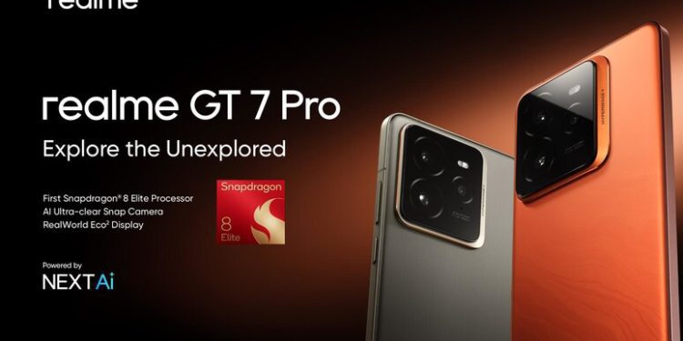বৈশ্বিক স্মার্টফোন বাজারে প্রথমবার এলো স্ন্যাপড্রাগন ৮ এলিট ফোন রিয়েলমি জিটি ৭ প্রো