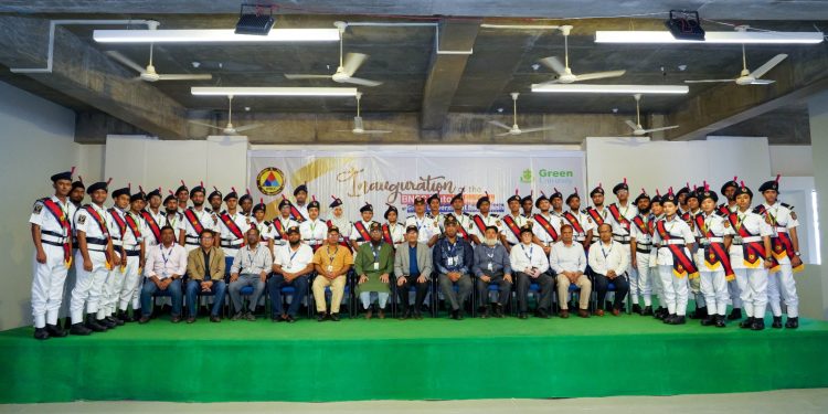 গ্রিন ইউনভার্সিটিতে বিএনসিসির আনুষ্ঠানিক যাত্রা শুরু