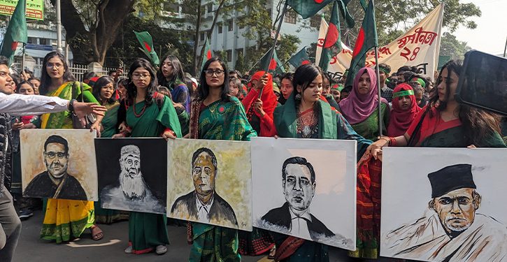 মহান বিজয় দিবসে বৈষম্যবিরোধী ছাত্র আন্দোলনের আয়োজনে বিজয় র‌্যালী