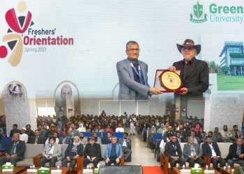 বর্ণাঢ্য আয়োজনে নবাগত শিক্ষার্থীদের বরণ করলো গ্রিন ইউনিভার্সিটি