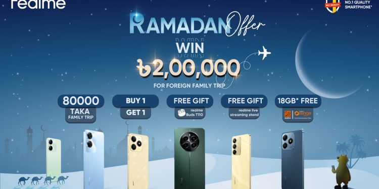 ফ্যামিলিসহ বিদেশ ট্যুরের অফার দিচ্ছে রিয়েলমি