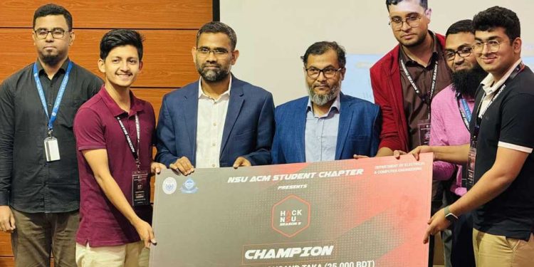 শিক্ষার্থীদের উদ্ভাবনী দক্ষতা বৃদ্ধিতে ‘হ্যাক এনএসইউ: সিজন-৫’ অনুষ্ঠিত