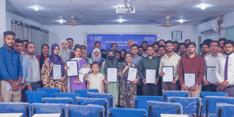 বিথম কলেজ অব প্রফেশনালস’এ সনদ প্রদান অনুষ্ঠানে OTHM,UK প্রতিনিধি