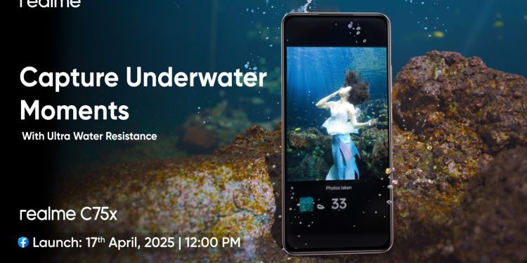 বাজারে আসছে আইপি৬৯-রেটেড’ স্মার্টফোন রিয়েলমি ‘সি৭৫এক্স’