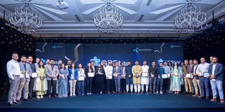 অসামান্য অবদানের জন্য জিপিস্টার পার্টনারদের স্বীকৃতি দিলো গ্রামীণফোন