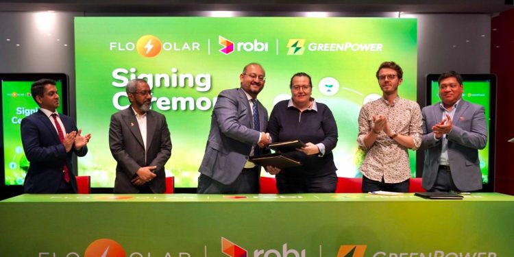 ১০০ মেগাওয়াট সৌরবিদ্যুৎ প্ল্যান্ট স্থাপনে রবি, ফ্লোসোলার ও গ্রিনপাওয়ার এশিয়ার ত্রিপক্ষীয় চুক্তি