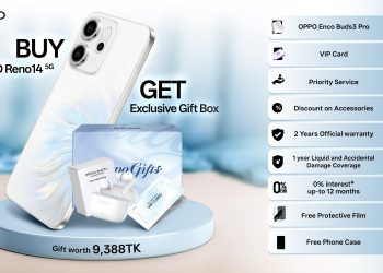 বাংলাদেশে রেনো১৪ ফাইভজিতে ১০০% উইন গিফটস অফার নিয়ে এলো অপো